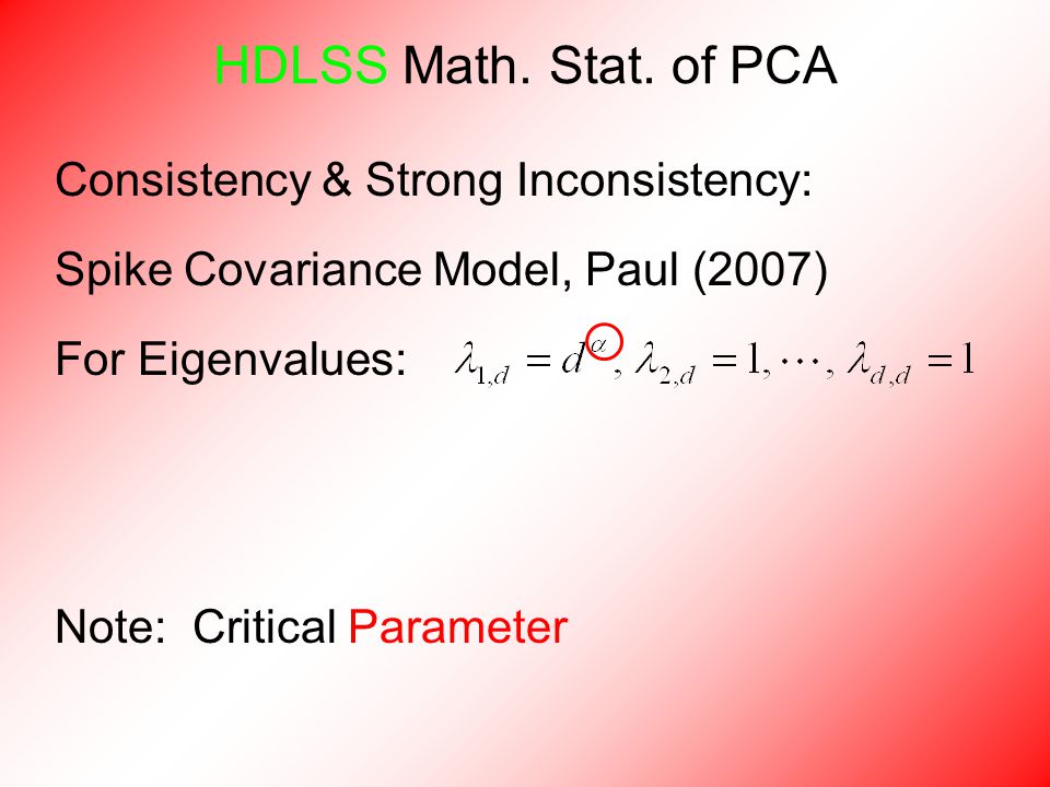 HDLSS Math. Stat.