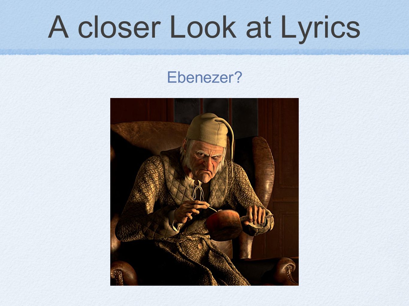 A closer Look at Lyrics Ebenezer