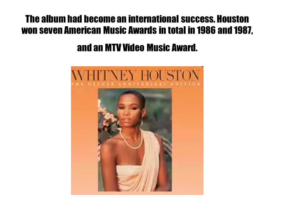 The album had become an international success.