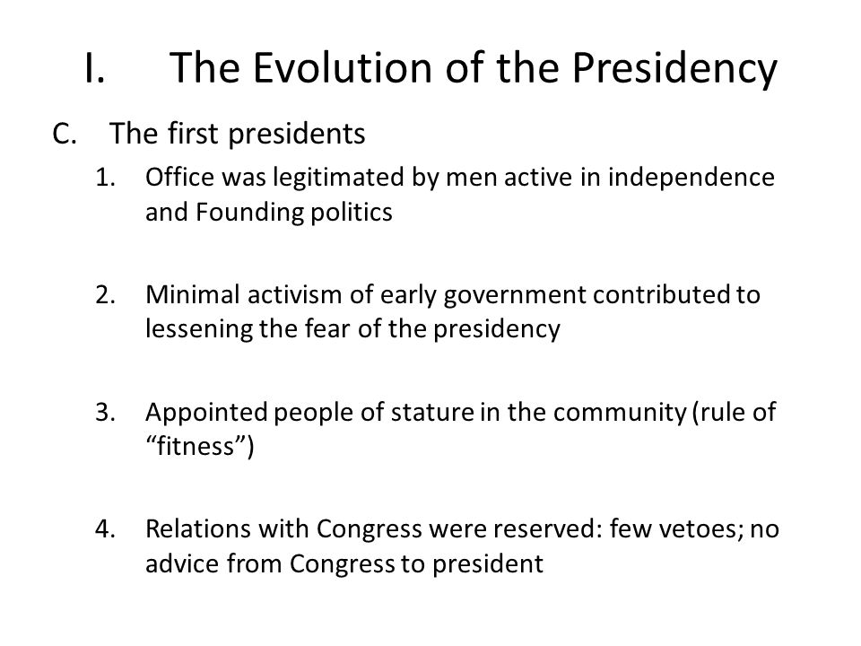 IV. The Progressive Movement and the Modern Presidency