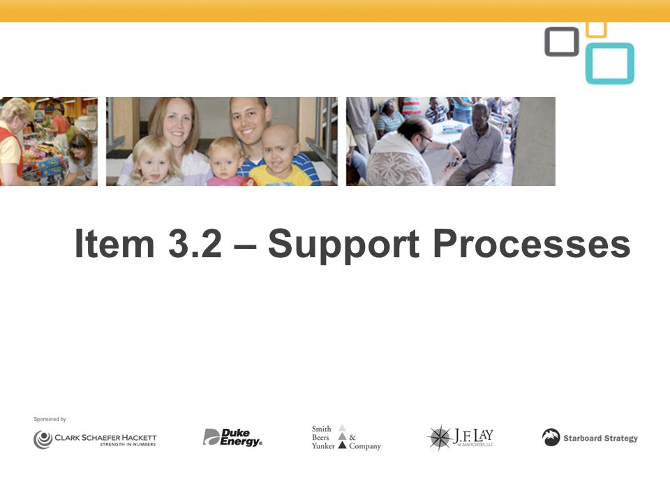 Item 3.2 – Support Processes