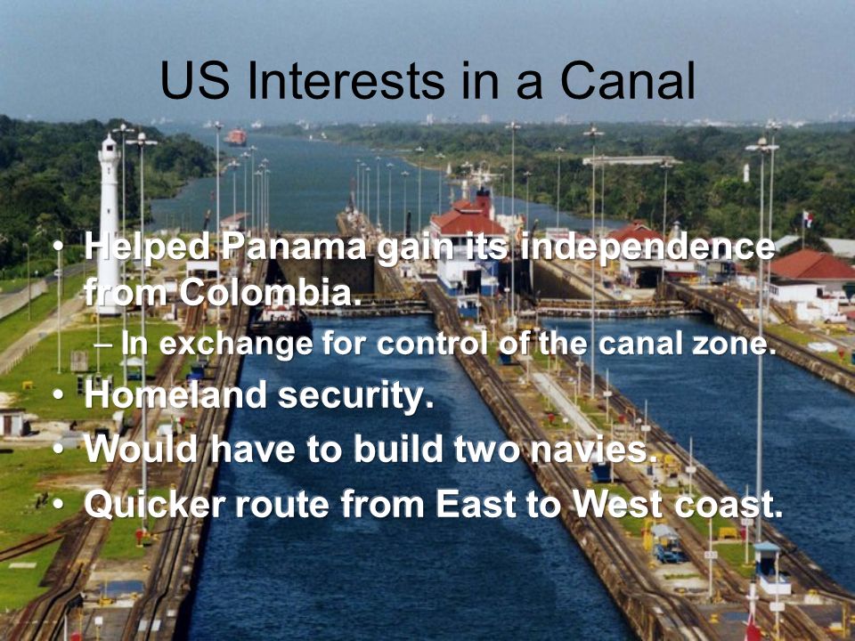 US Interests in a Canal