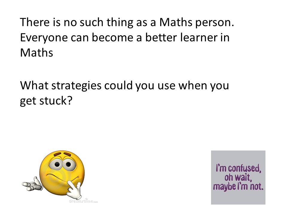 There is no such thing as a Maths person.