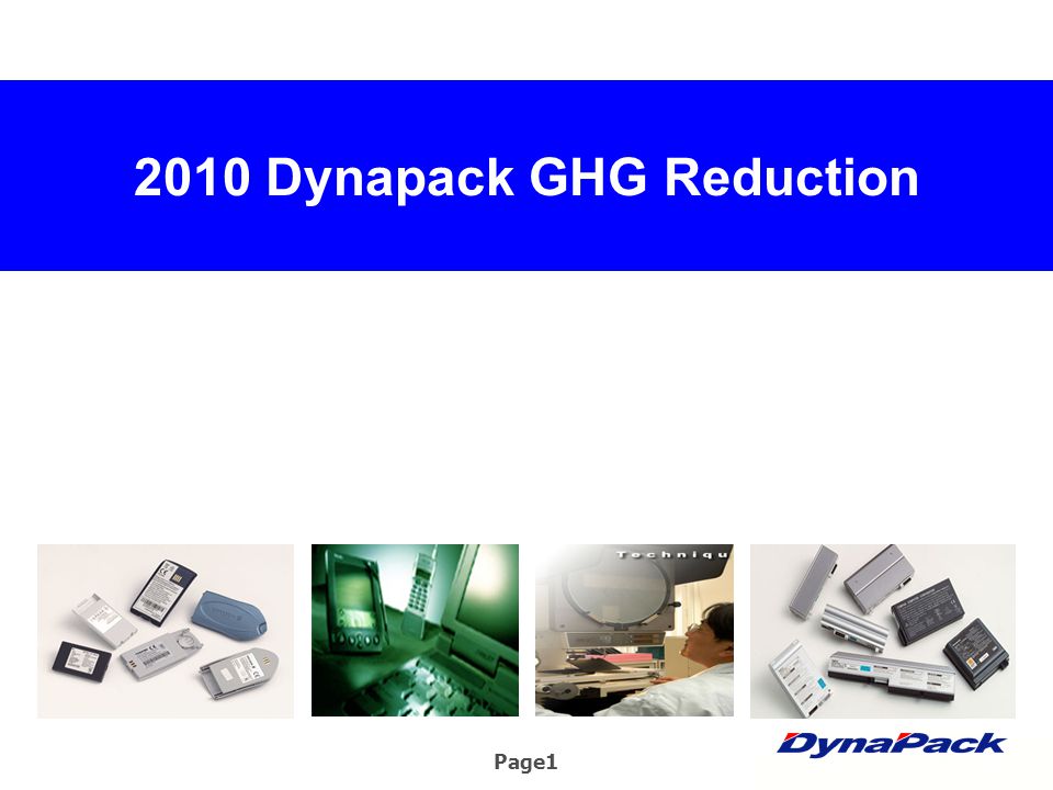Page Dynapack GHG Reduction