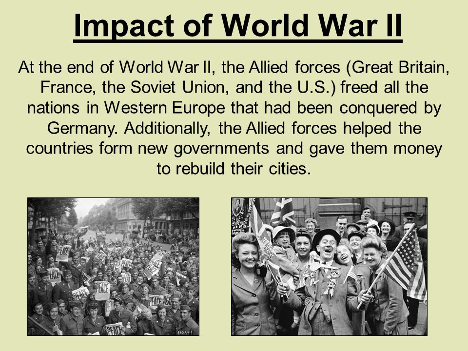 The impact of world war two in united kingdom world war 2