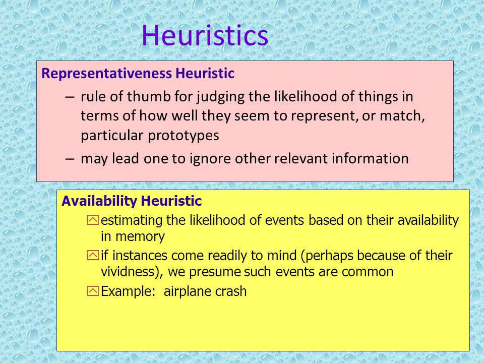 heuristic definition example Quiz & worksheet representativeness heuristic | study. Com.