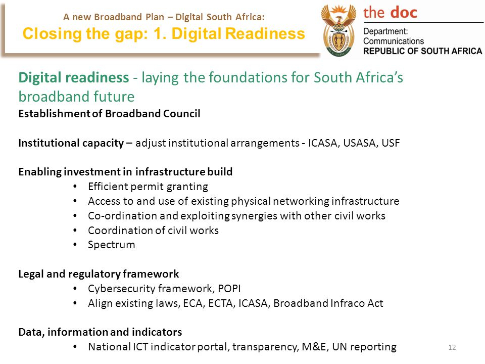 National Broadband Policy South Africa Connect Portfolio Committee ... National Broadband Policy South Africa Connect Portfolio Committee ...