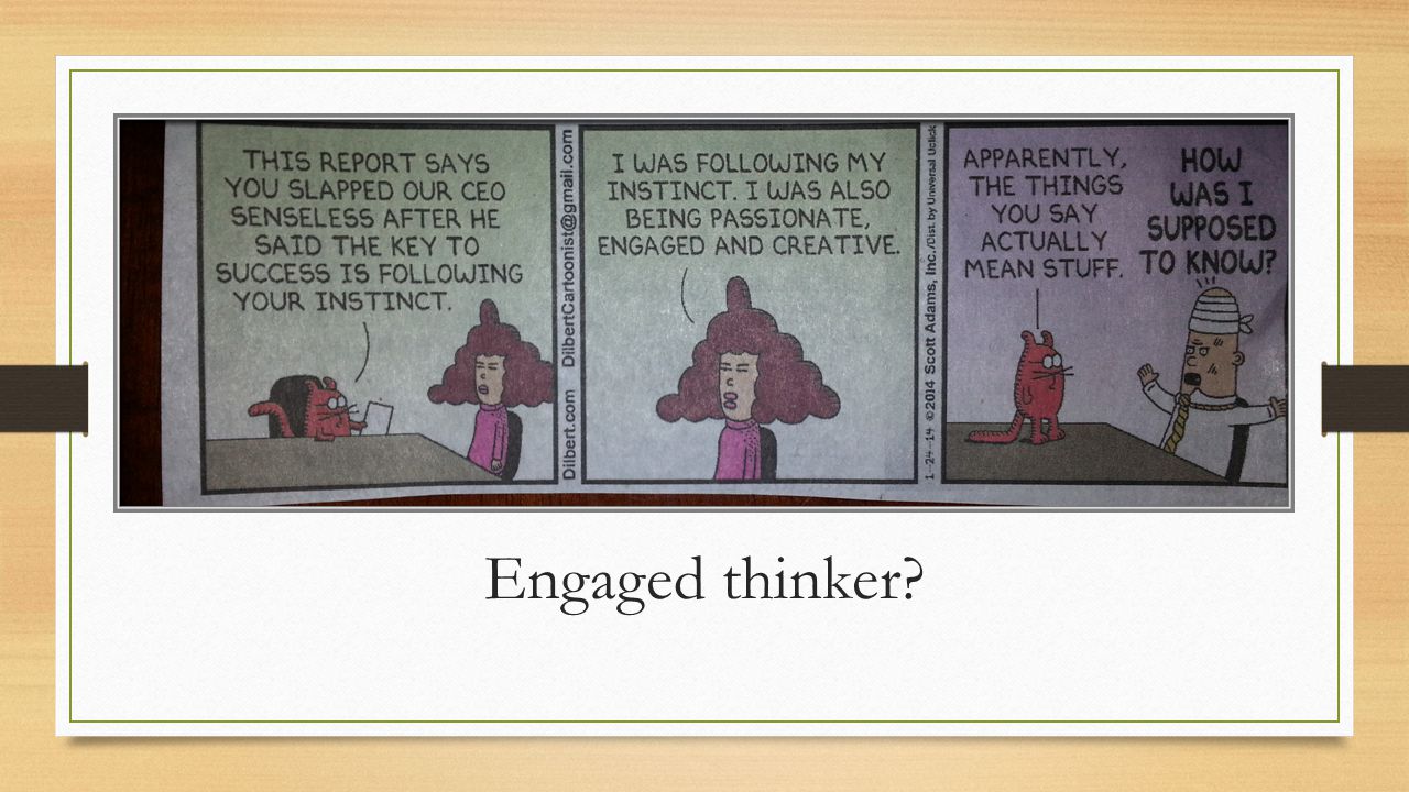 Engaged thinker
