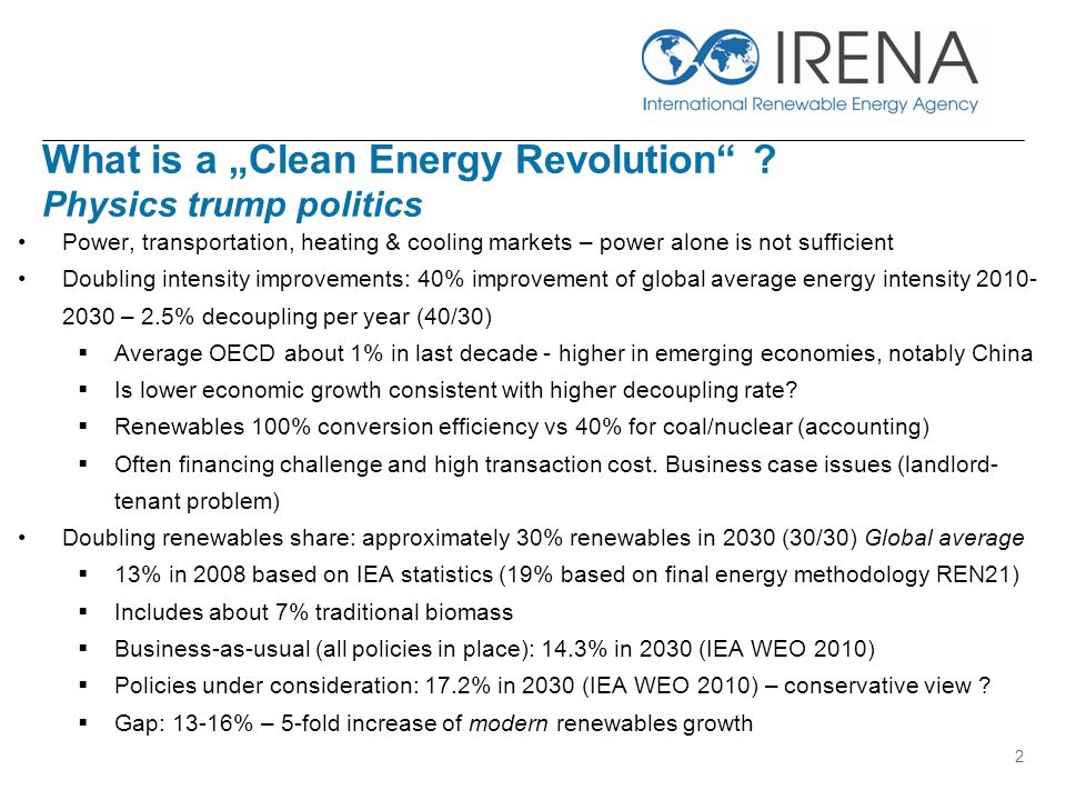 What is a „Clean Energy Revolution .