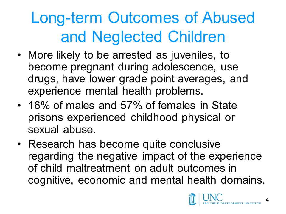 Maltreated Infants: Identifying Factors Associated With Poorer Outcomes ...