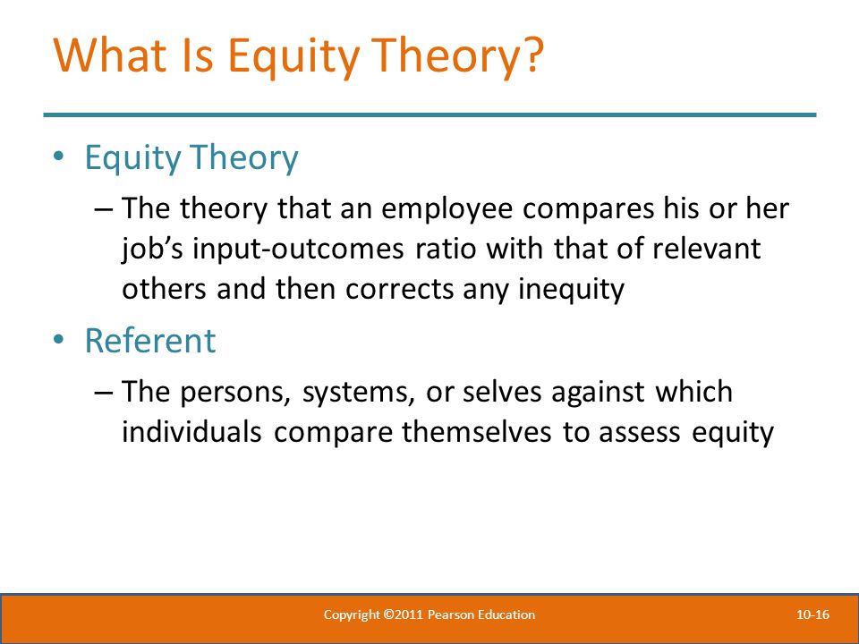 10-16 What Is Equity Theory.