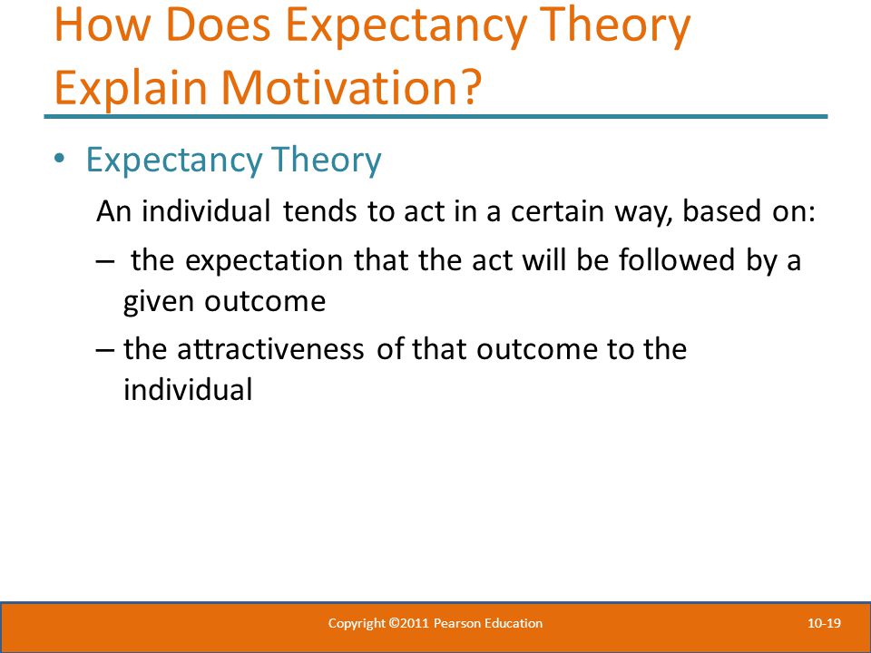 10-19 How Does Expectancy Theory Explain Motivation.