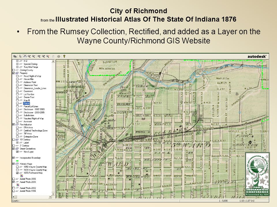 city of richmond gis map Marrying Historic Information Into Your Local Gis March 14 Th Ppt city of richmond gis map