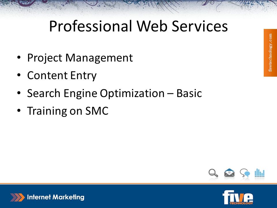 Project Management Content Entry Search Engine Optimization – Basic Training on SMC