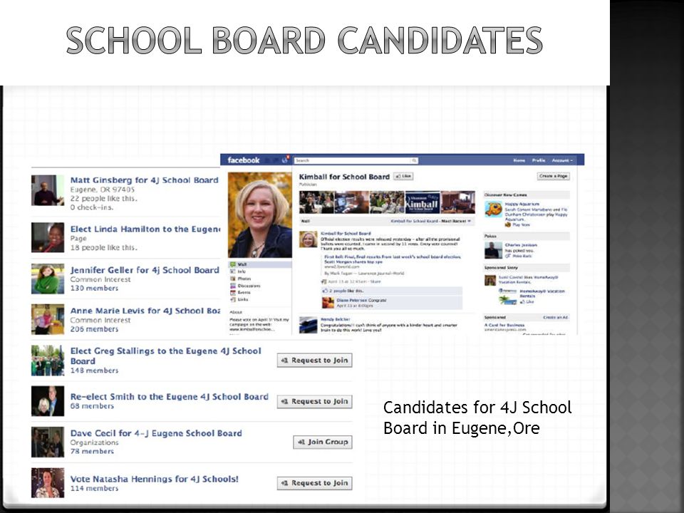 Candidates for 4J School Board in Eugene,Ore