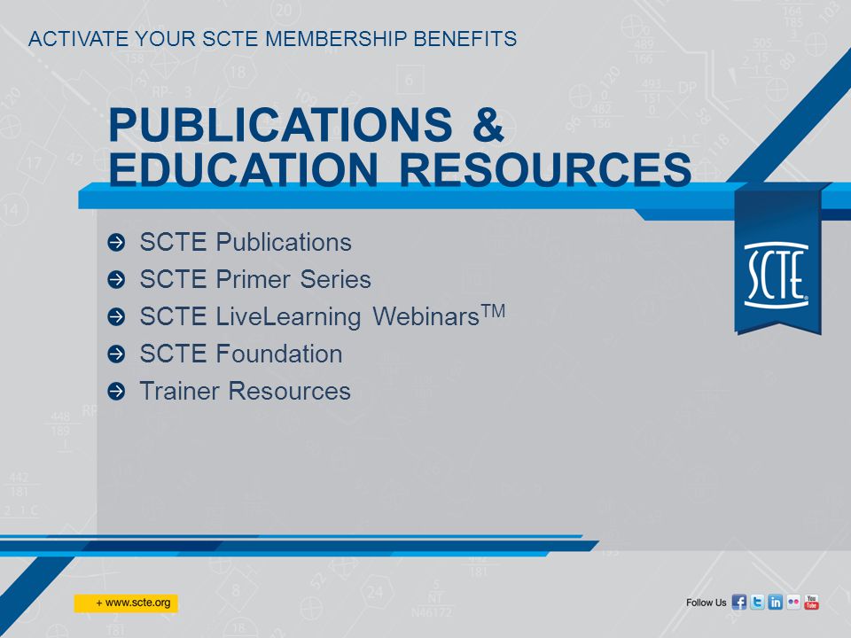 TAKE ADVANTAGE OF THE BENEFITS OF MEMBERSHIP Advance your career and build  your cable knowledge by activating your benefits. - ppt download