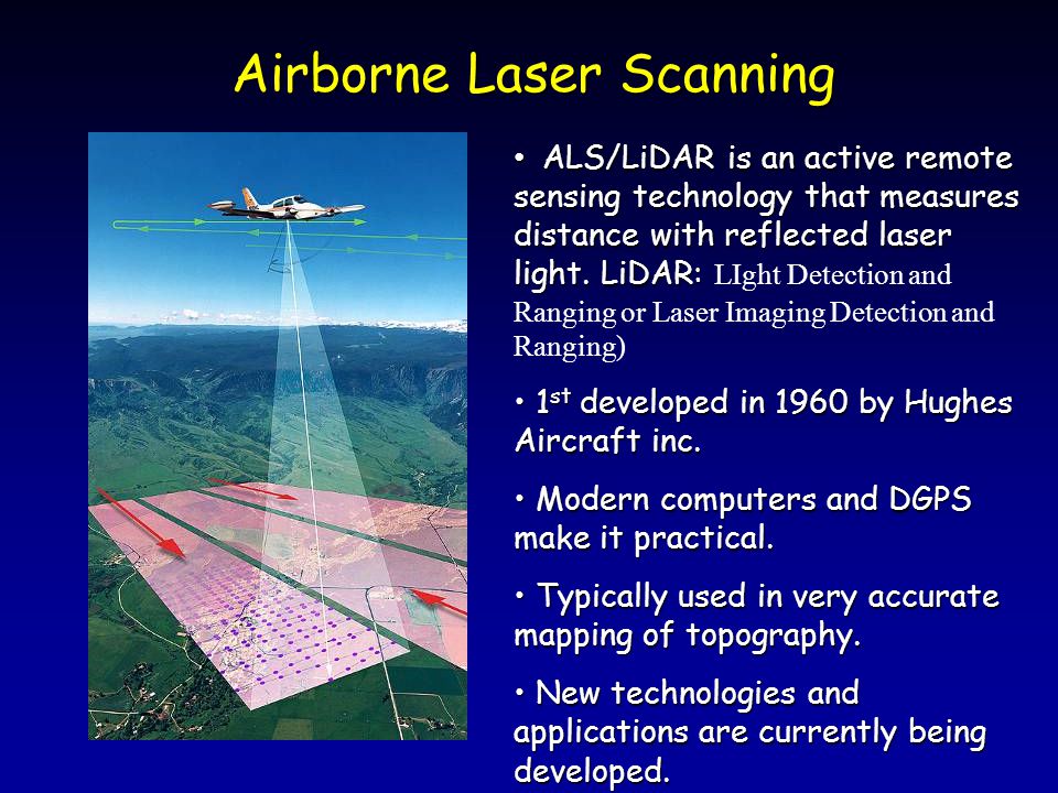 Airborne Laser Scanning: Remote Sensing with LiDAR. - ppt download