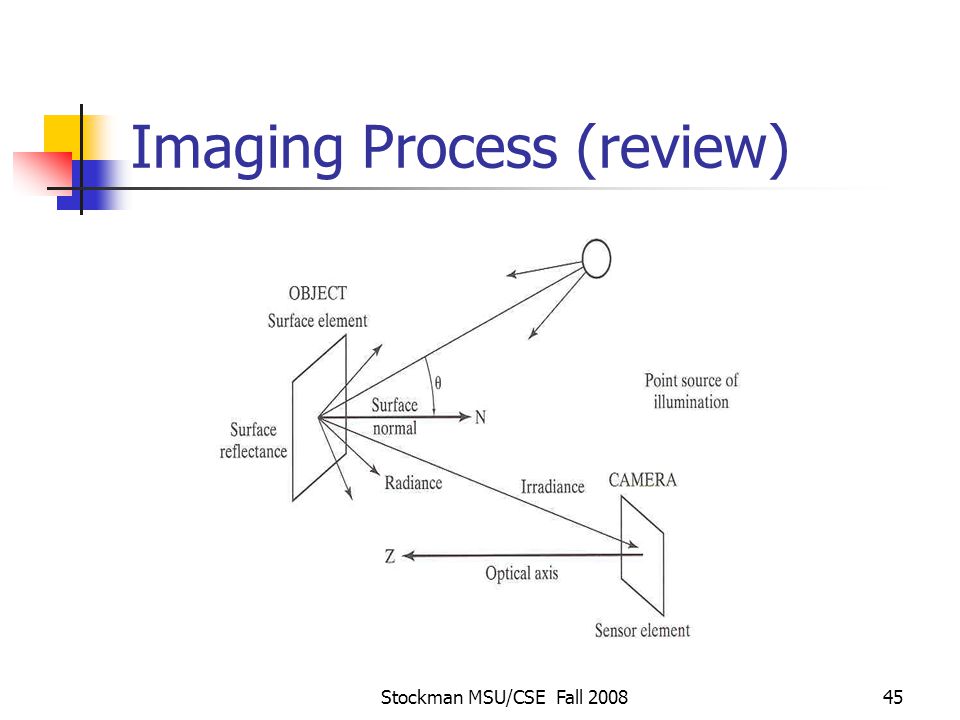 Stockman MSU/CSE Fall Imaging Process (review)