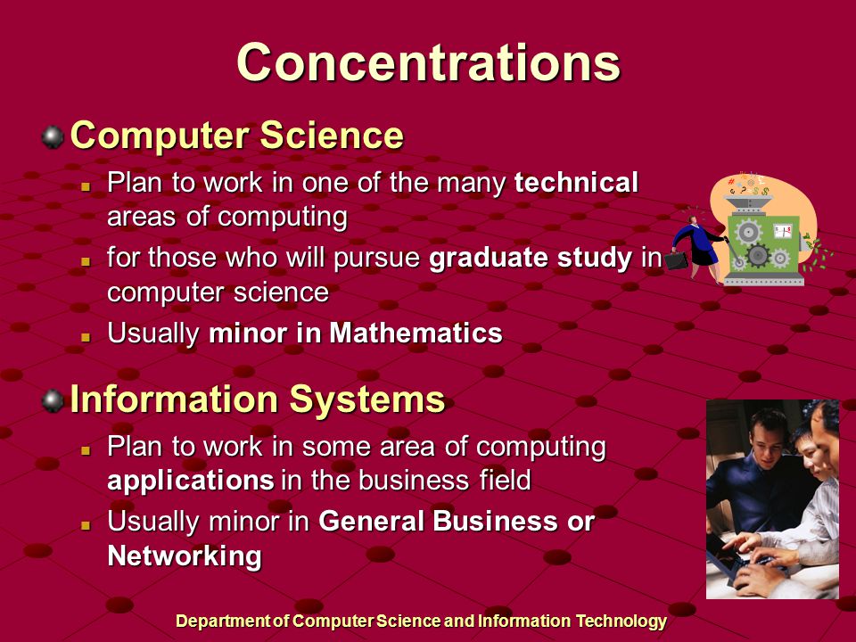 Computer Science and Information Technology Concentrations Minors Career  Opportunities. - ppt download