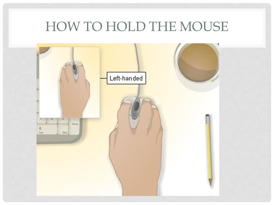 HOW TO HOLD THE MOUSE