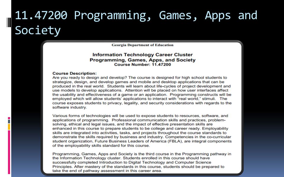 Programming, Games, Apps and Society