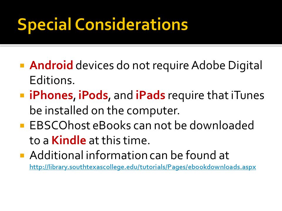  Android devices do not require Adobe Digital Editions.