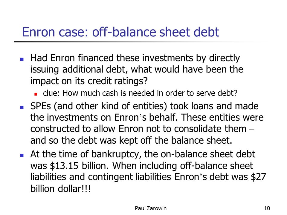 spes as off balance sheet vehicles paul zarowin2 key issues special purpose entities spe synthetic leases enron case ppt download what is common equity on define owners in accounting