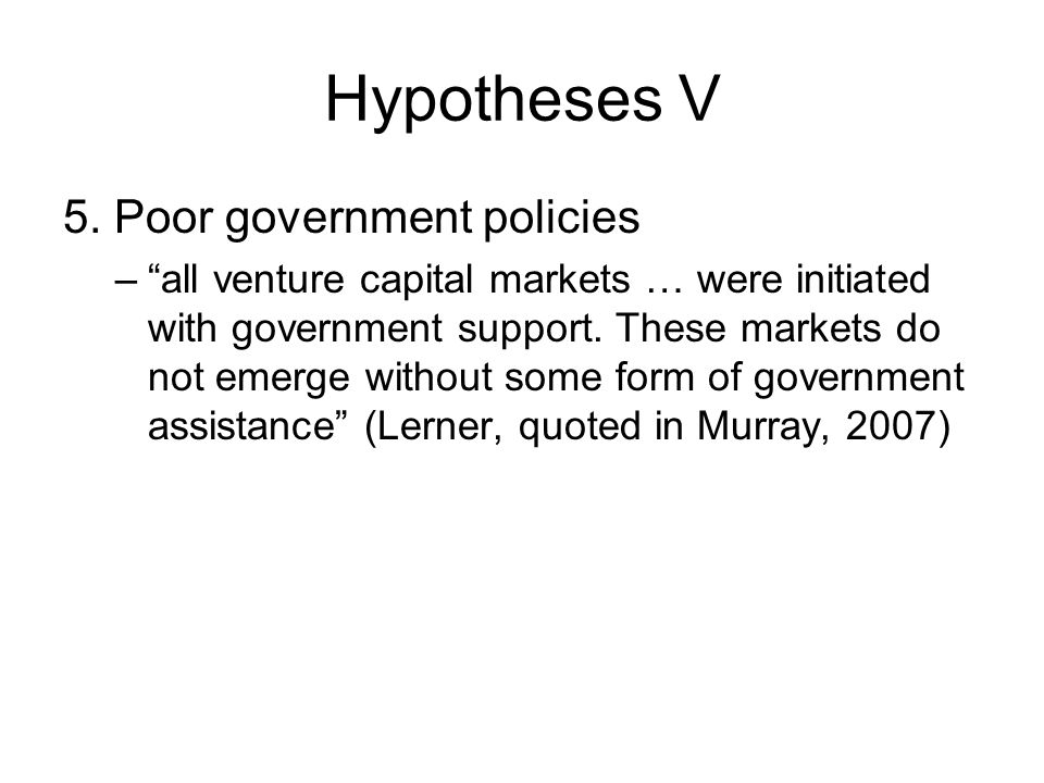 Hypotheses V 5.