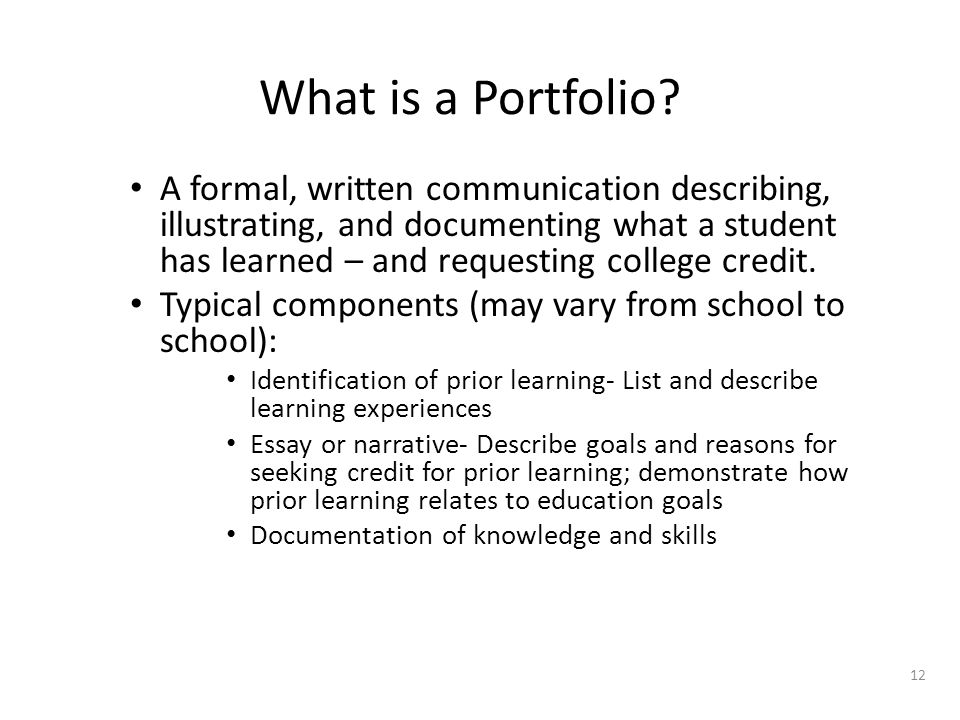 What is a Portfolio.