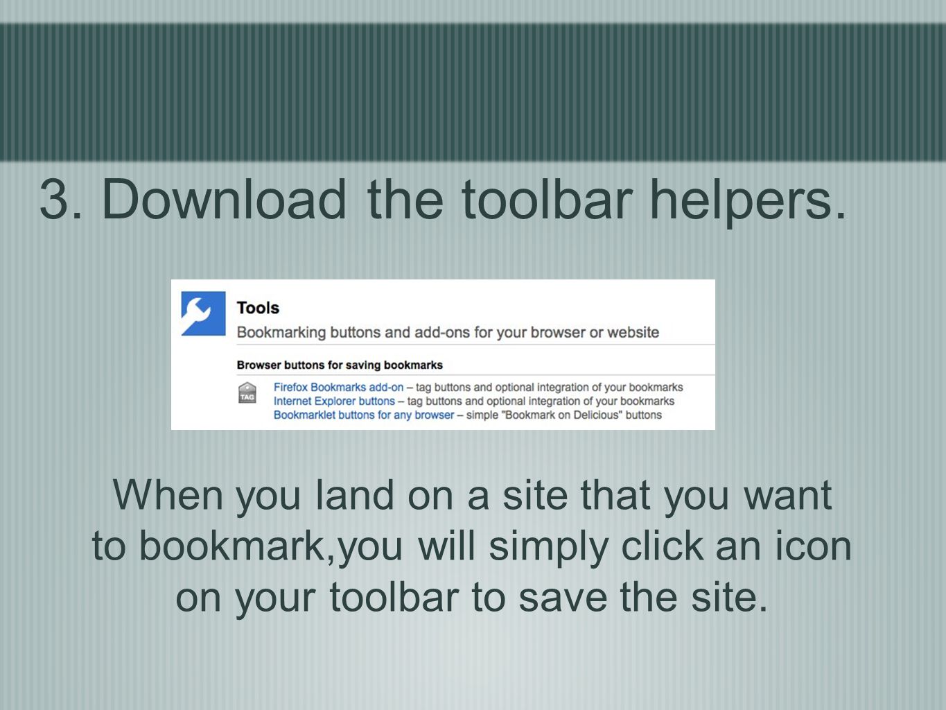 3. Download the toolbar helpers.