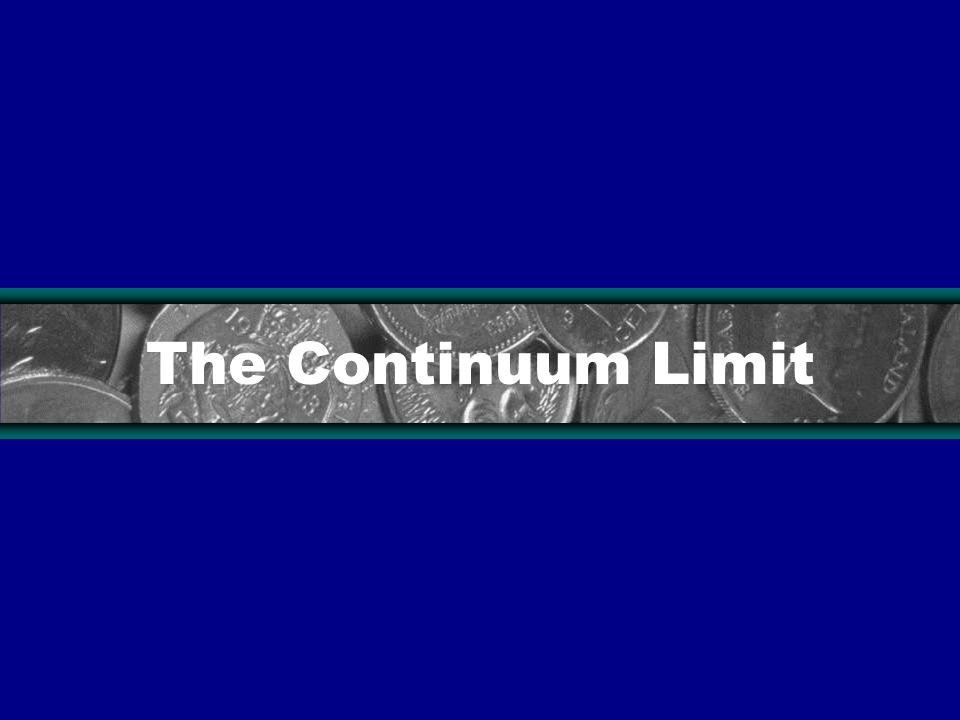 The Continuum Limit