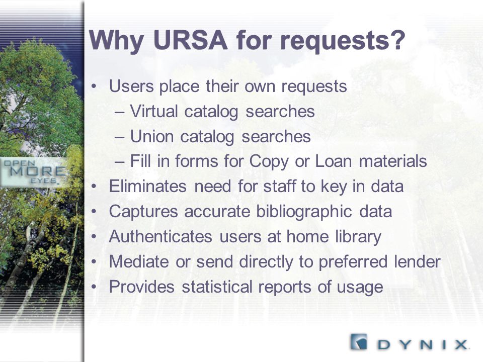 Why URSA for requests.