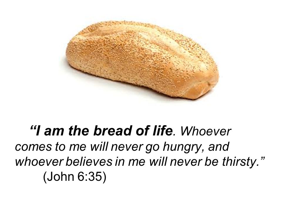 I am the bread of life.