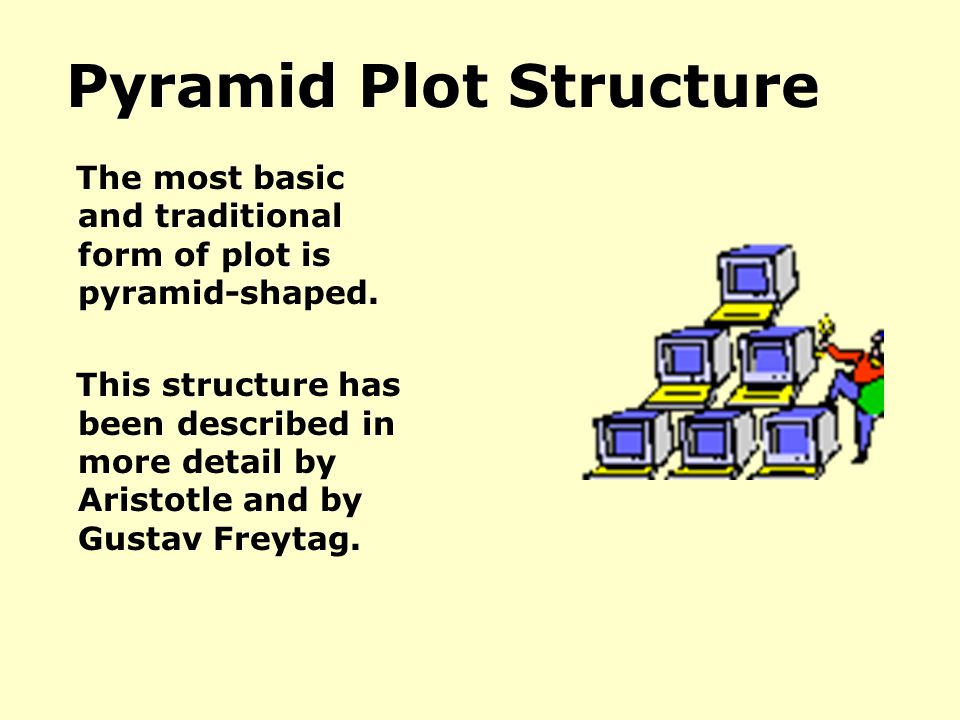 Pyramid Plot Structure The most basic and traditional form of plot is pyramid-shaped.