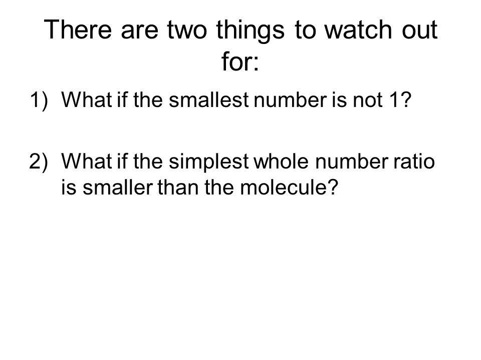 There are two things to watch out for: 1)What if the smallest number is not 1.