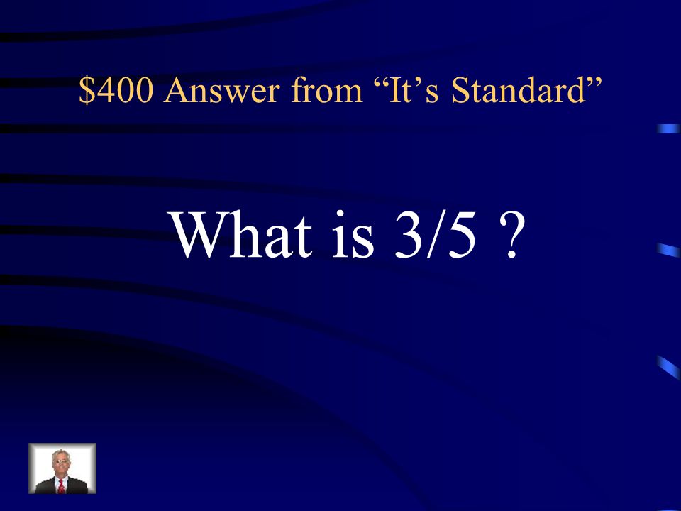 $400 Question from It’s Standard The y-intercept of the line -7x + 15y = 9