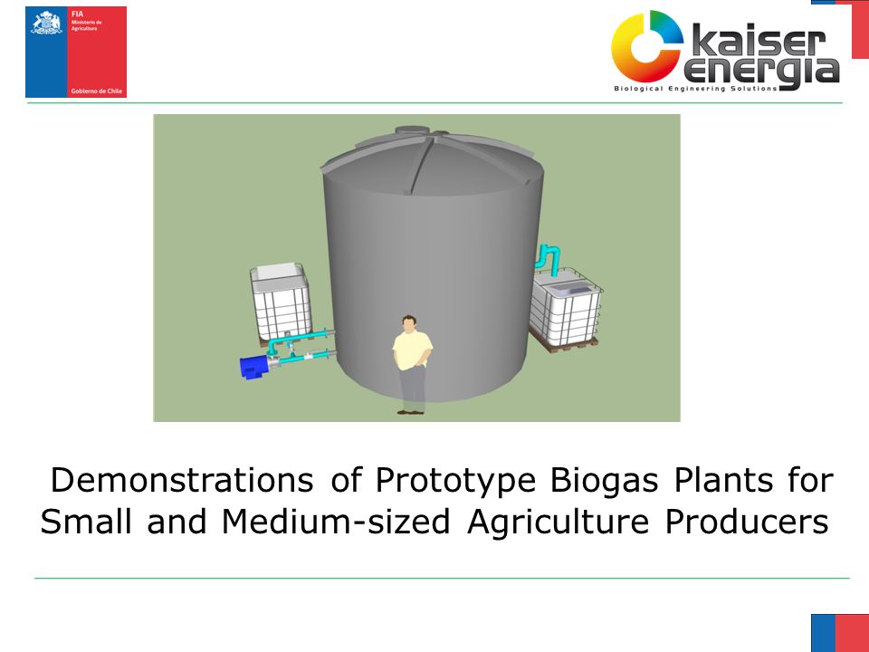 Demonstrations of Prototype Biogas Plants for Small and Medium-sized Agriculture Producers
