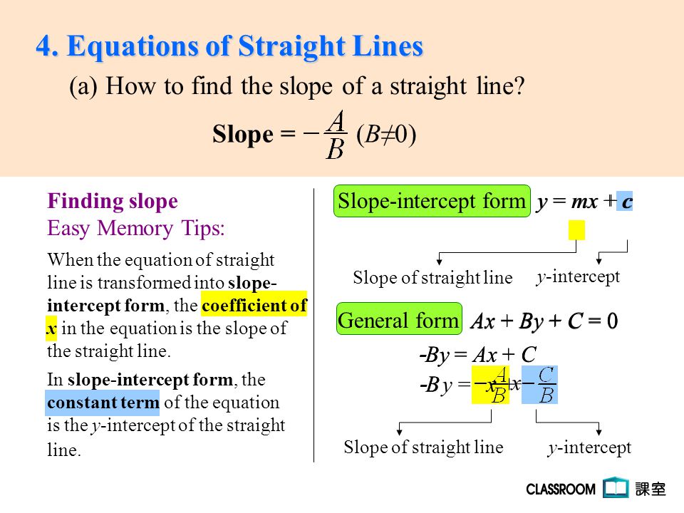 slope intercept form in terms of x
Slope-intercept form y = mx + cy = mx + c General form Ax + ... slope intercept form in terms of x
Slope-intercept form y = mx + cy = mx + c General form Ax + ...