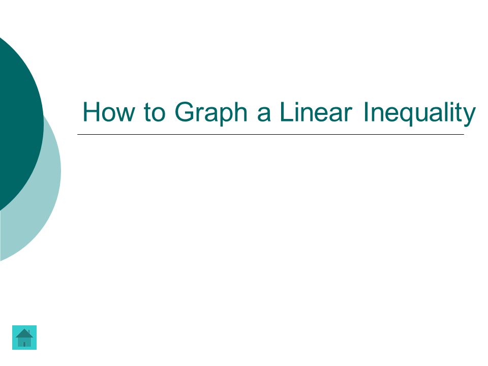 How to Graph a Linear Inequality