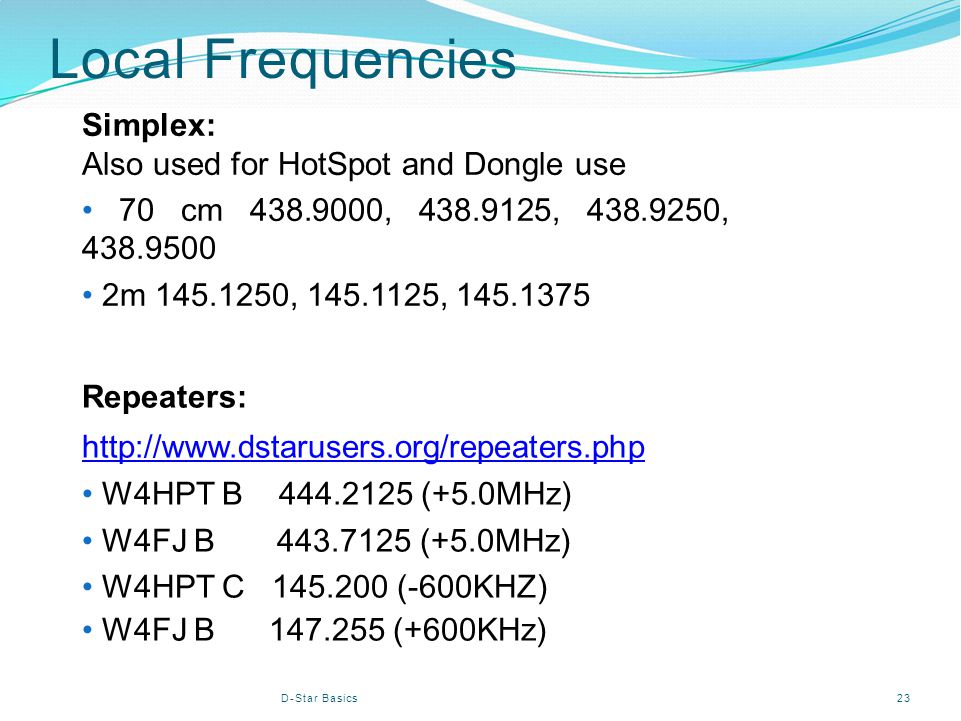 How D-Star is different D-Star radios convert your voice to digital before  transmission. Additional information is included in the "digital stream"  that. - ppt download
