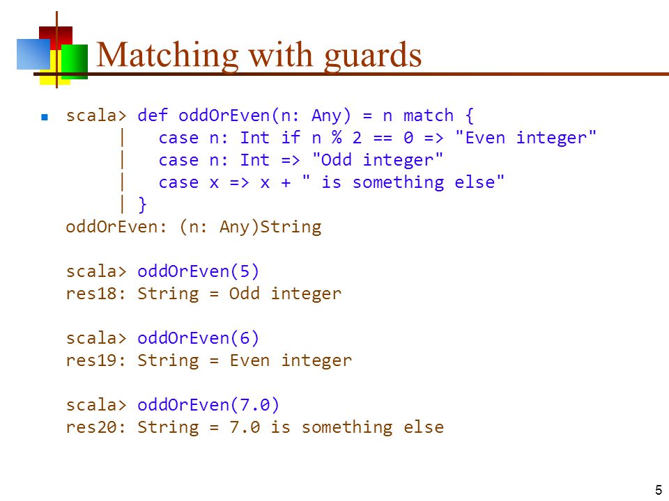 Pattern Matching. The match statement C and Java have a switch statement  which uses a small integer value to choose among alternatives In Java 7, it  is. - ppt download