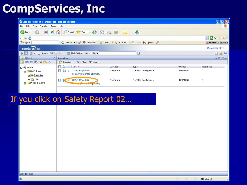 CompServices, Inc If you click on Safety Report 02…