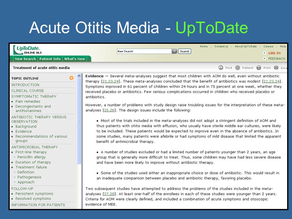 Acute Otitis Media - UpToDate