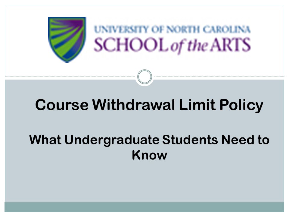 Course Withdrawal Limit Policy What Undergraduate Students Need to Know