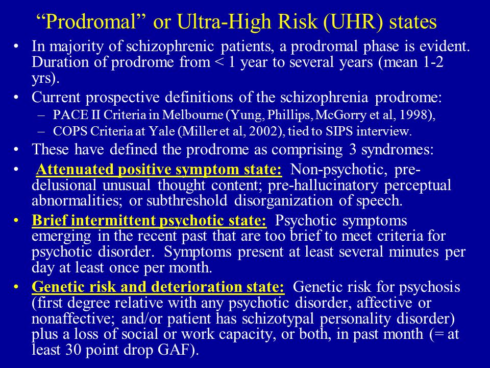 Medication Management of Early Psychosis and Ultra-High Risk States Daniel  H. Mathalon, M.D., Ph.D. Demian Rose, M.D., Ph.D. University of California,  - ppt download