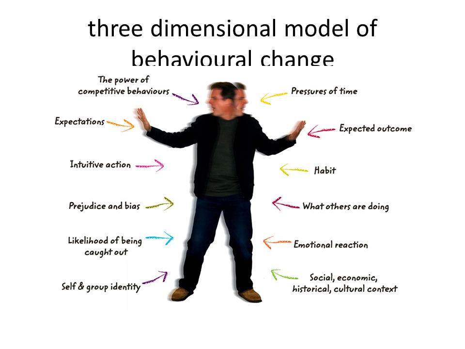 three dimensional model of behavioural change