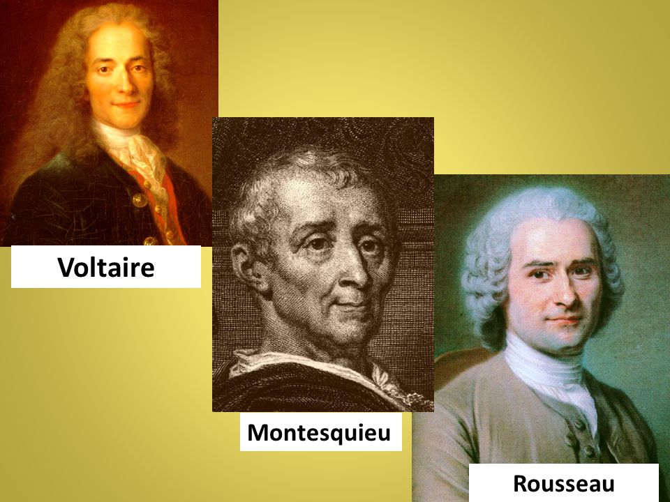 Voltaire Montesquieu Rousseau