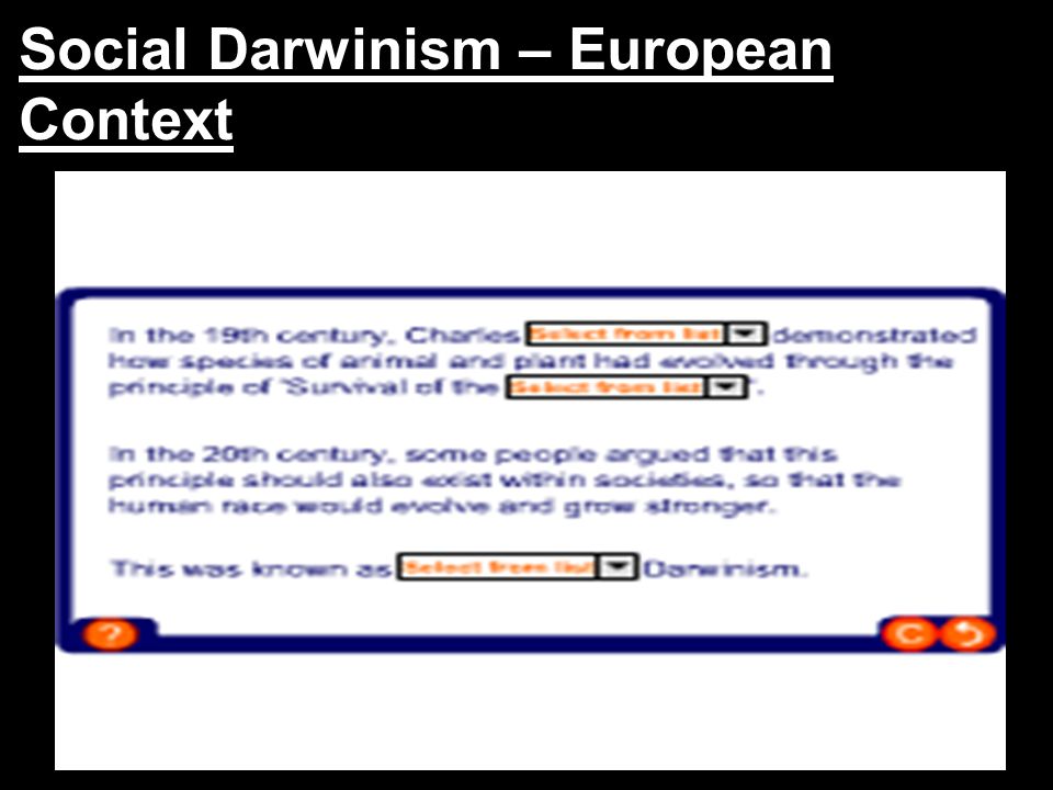 Social Darwinism – European Context