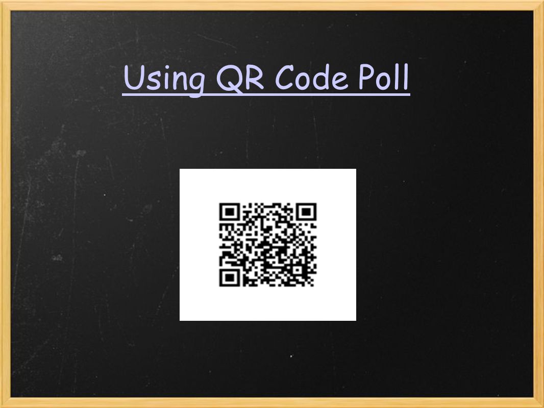 Using QR Code Poll