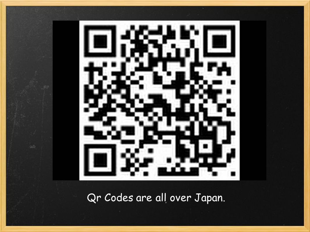 Qr Codes are all over Japan.